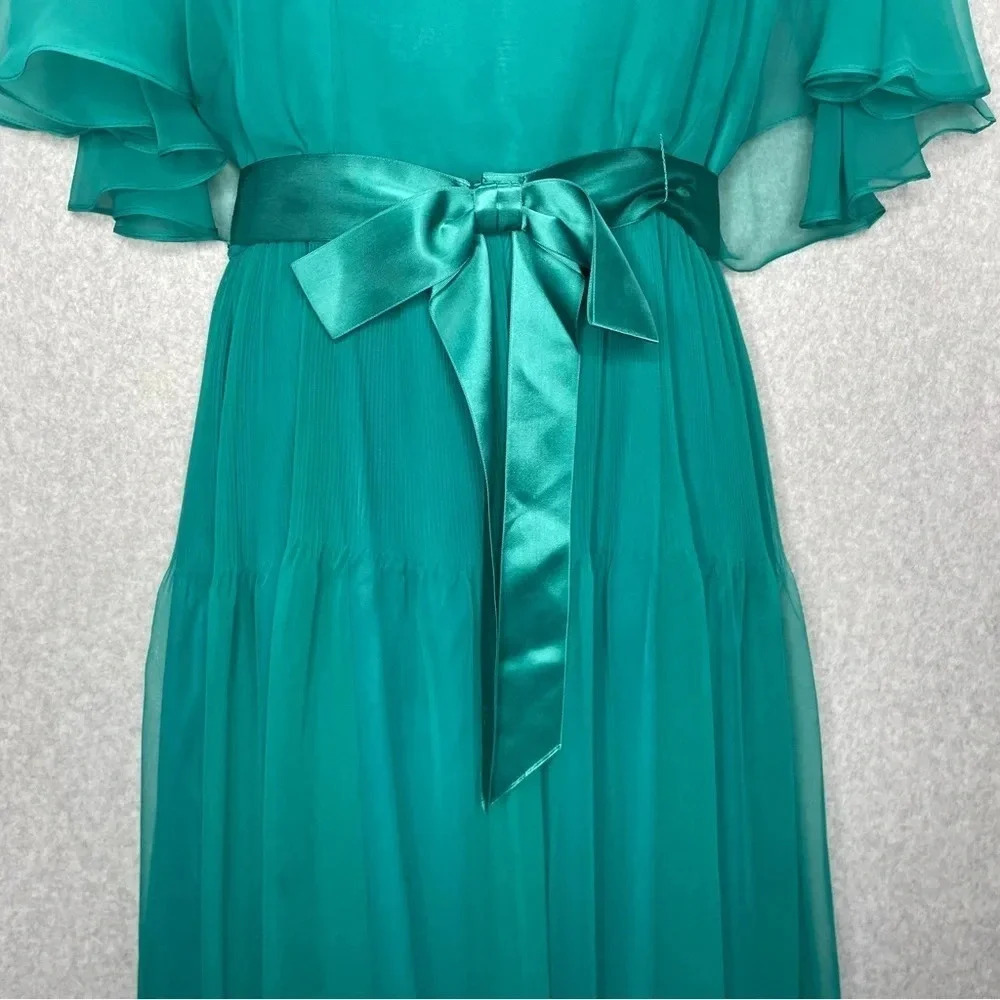 Victor Costa LTD Gown Female Size 12 Vintage Prom Chiffon Layered Floor Length - Picture 3 of 10